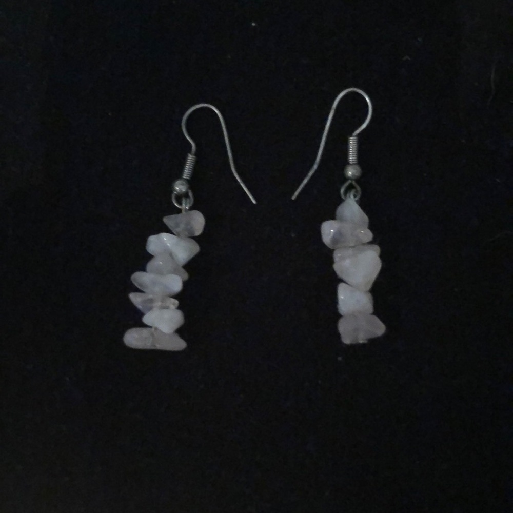 3/$15 Stone hanging earrings